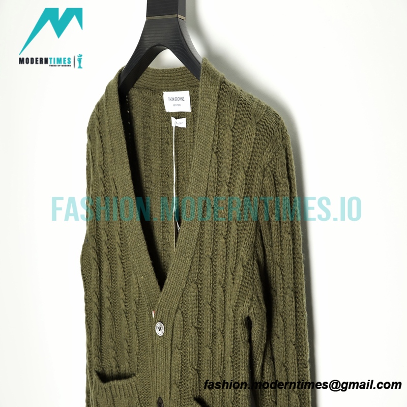 Thom Browne - 21FW Heavy Knit Cardigan Sweatershirt