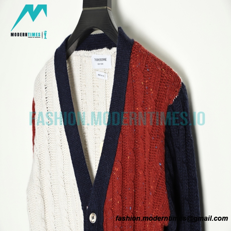 Thom Browne - 21FW Heavy Knit Cardigan Sweatershirt