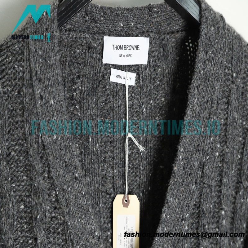 Thom Browne - 21FW Heavy Knit Cardigan Sweatershirt