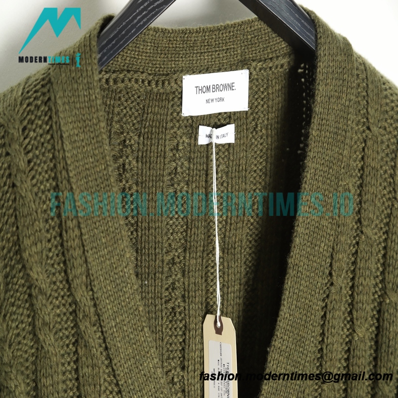 Thom Browne - 21FW Heavy Knit Cardigan Sweatershirt