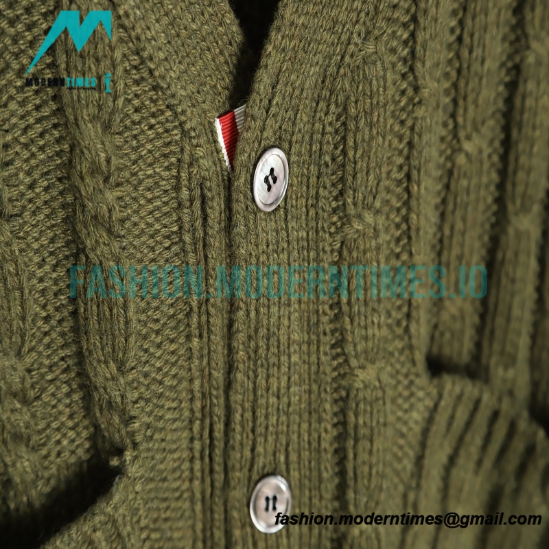 Thom Browne - 21FW Heavy Knit Cardigan Sweatershirt