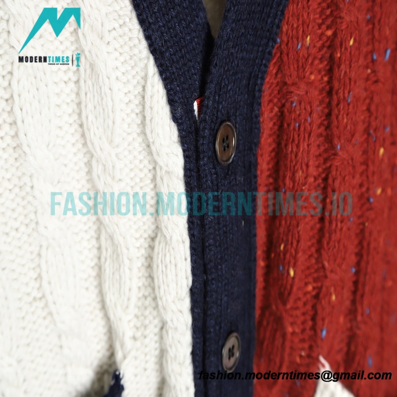 Thom Browne - 21FW Heavy Knit Cardigan Sweatershirt