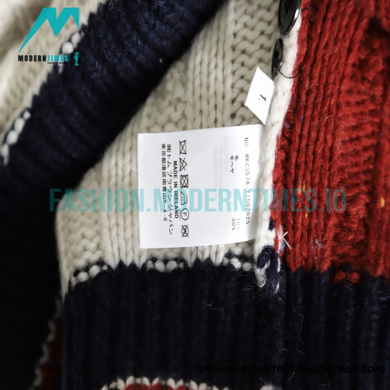 Thom Browne - 21FW Heavy Knit Cardigan Sweatershirt