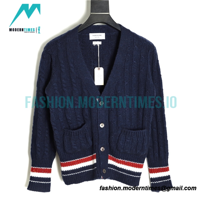 Thom Browne - 21FW Heavy Knit Cardigan Sweatershirt