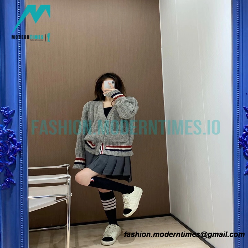 Thom Browne - 21FW Heavy Knit Cardigan Sweatershirt