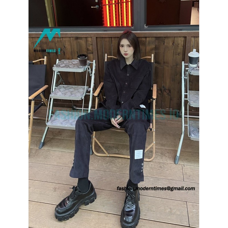 Thom Browne - 22 New Corduroy Long-sleeved Shirt