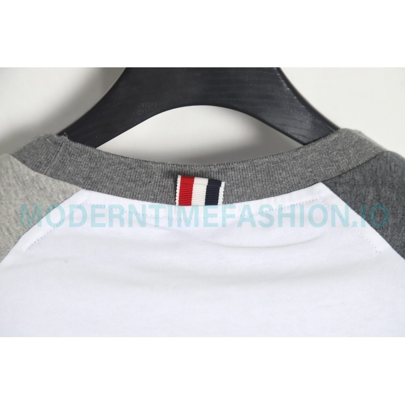 Thom Browne - Classic Patchwork Yarn-dyed Crewneck Long Sleeve