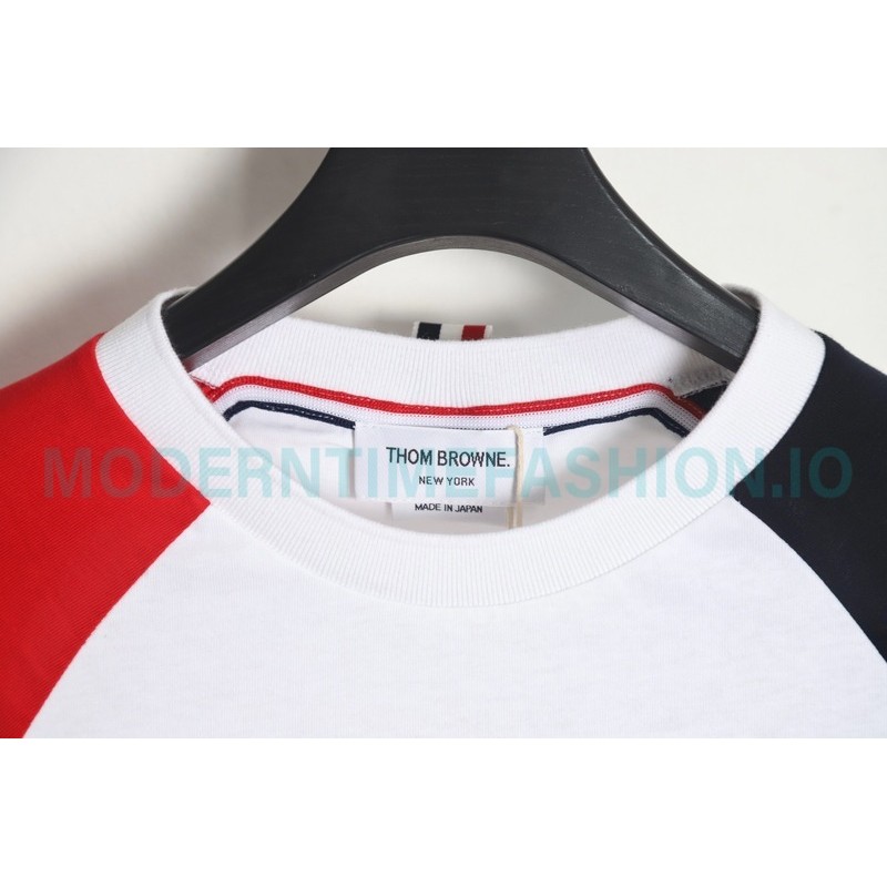 Thom Browne - Classic Patchwork Yarn-dyed Crewneck Long Sleeve