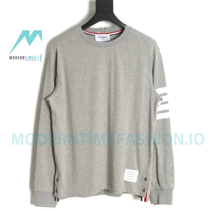 Thom Browne - Four-bar Crewneck Long Sleeves
