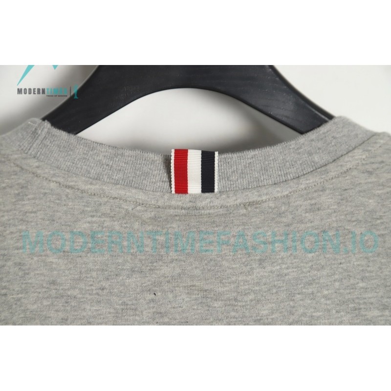 Thom Browne - Four-bar Crewneck Long Sleeves