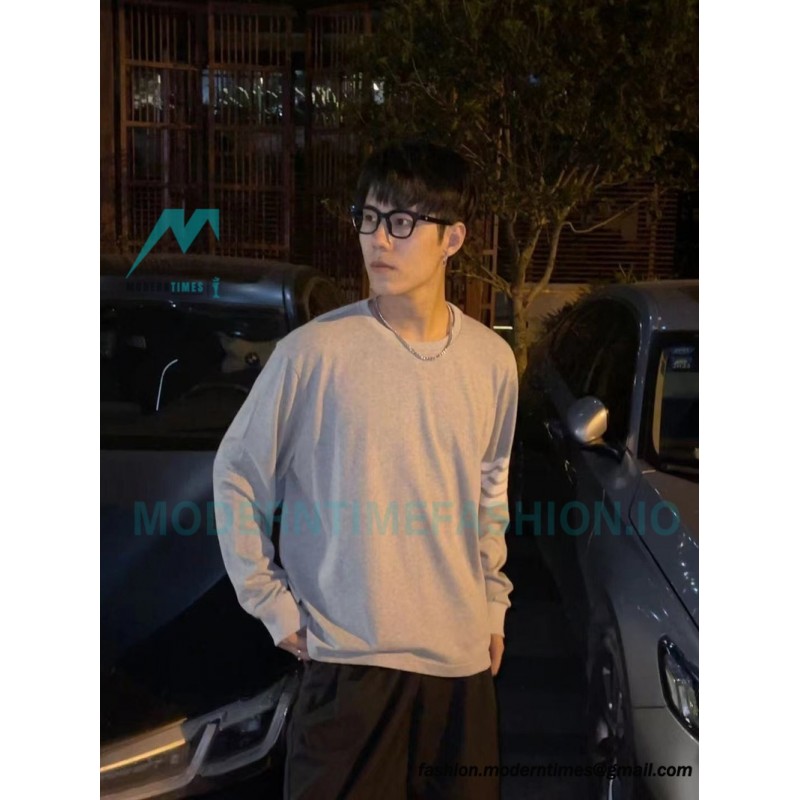 Thom Browne - Four-bar Crewneck Long Sleeves