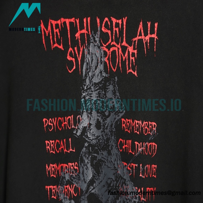 Undermycar -23FW New World Pop-store Wash Destruction Hoodie