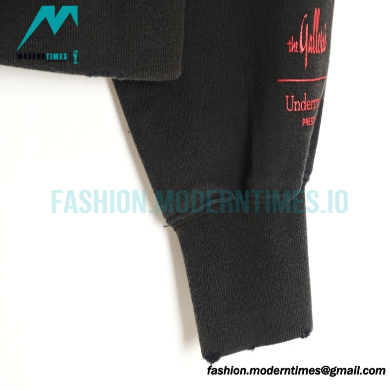 Undermycar -23FW New World Pop-store Wash Destruction Hoodie
