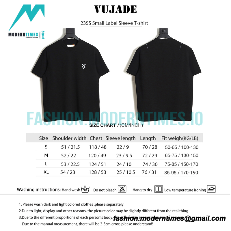 Vujade - 23SS Small Label Sleeve T-shirt
