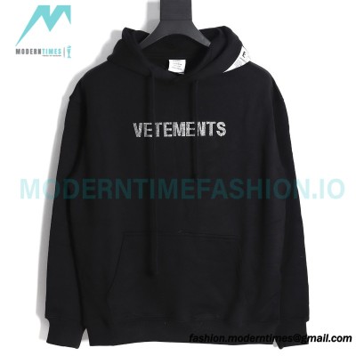 Vetements - 23FW Hot Diamond Letter Hoodie