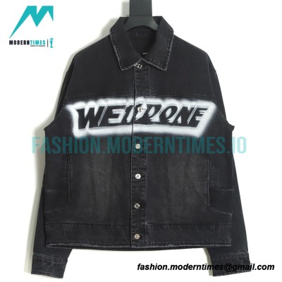 We11 Done - 22FW Hand-airbrushed Denim Coat