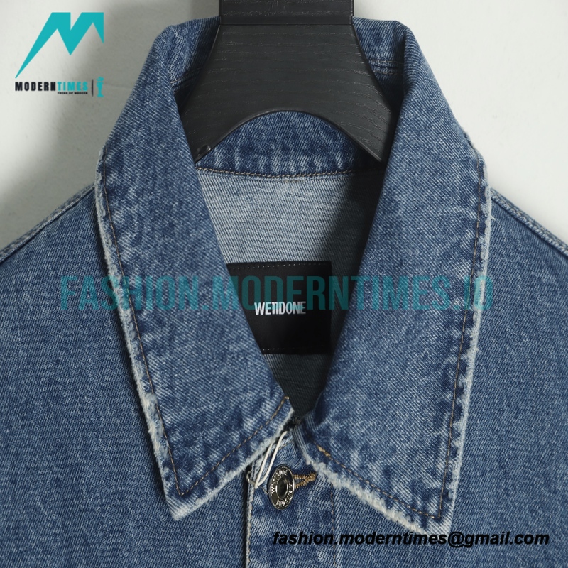 We11 Done - 22FW Hand-airbrushed Denim Coat