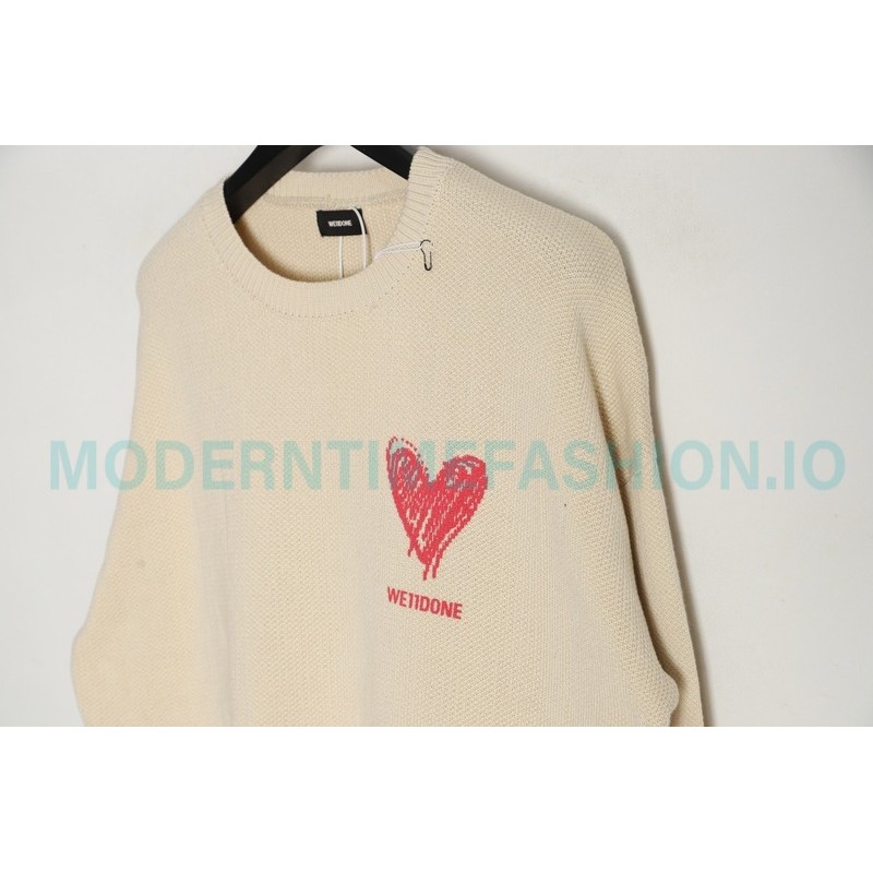 We11 Done - Love Print Knit Sweater