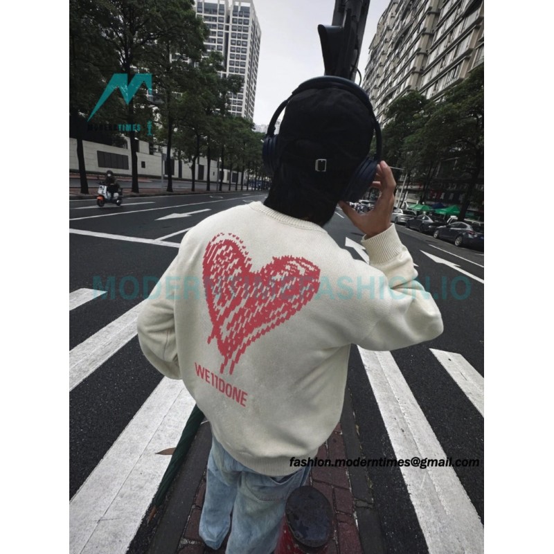 We11 Done - Love Print Knit Sweater