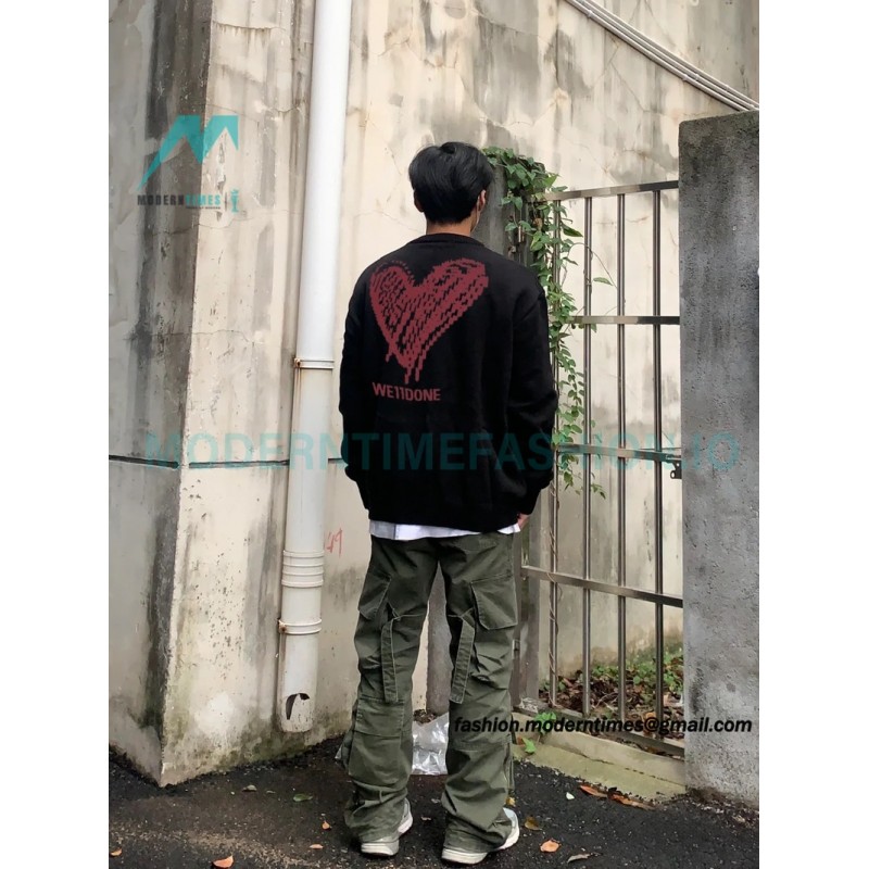 We11 Done - Love Print Knit Sweater