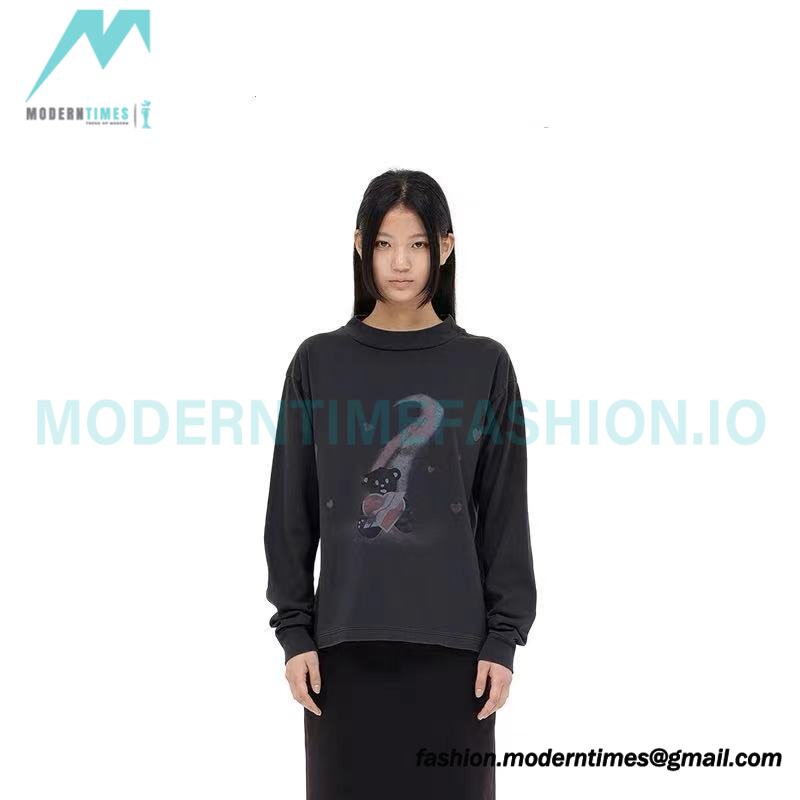 We11 Done - 23 New Rainbow Love Teddy Bear Long Sleeve T-shirt