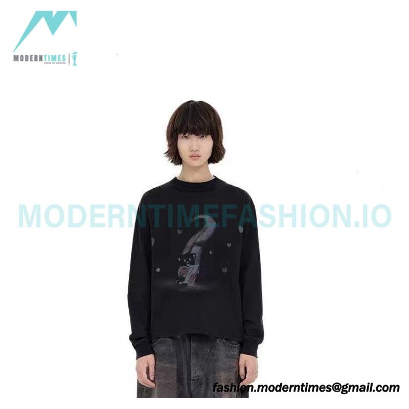 We11 Done - 23 New Rainbow Love Teddy Bear Long Sleeve T-shirt