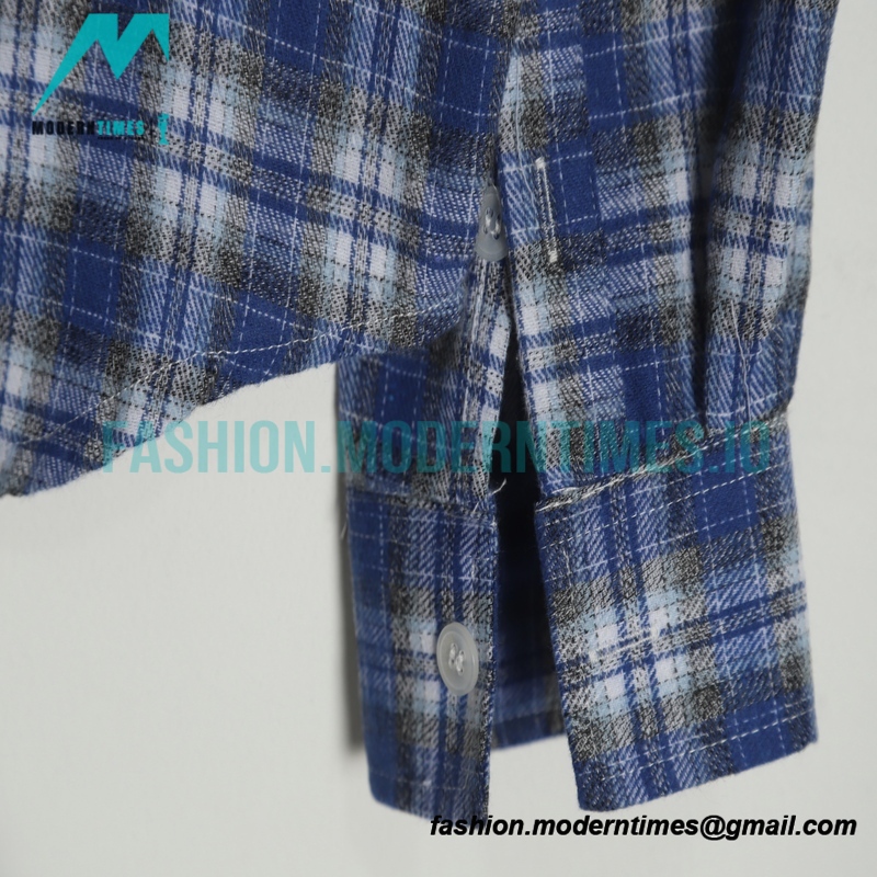  We11 Done - 22FW Bullet Screen Check Shirt