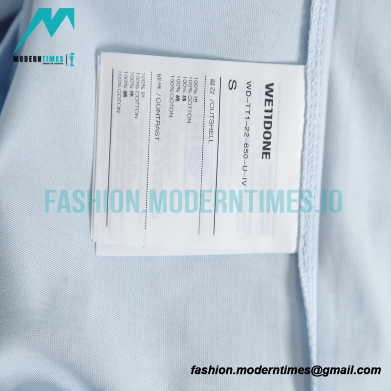 We11 Done - 23SS Embroidered Small Label Short-sleeved T-shirt