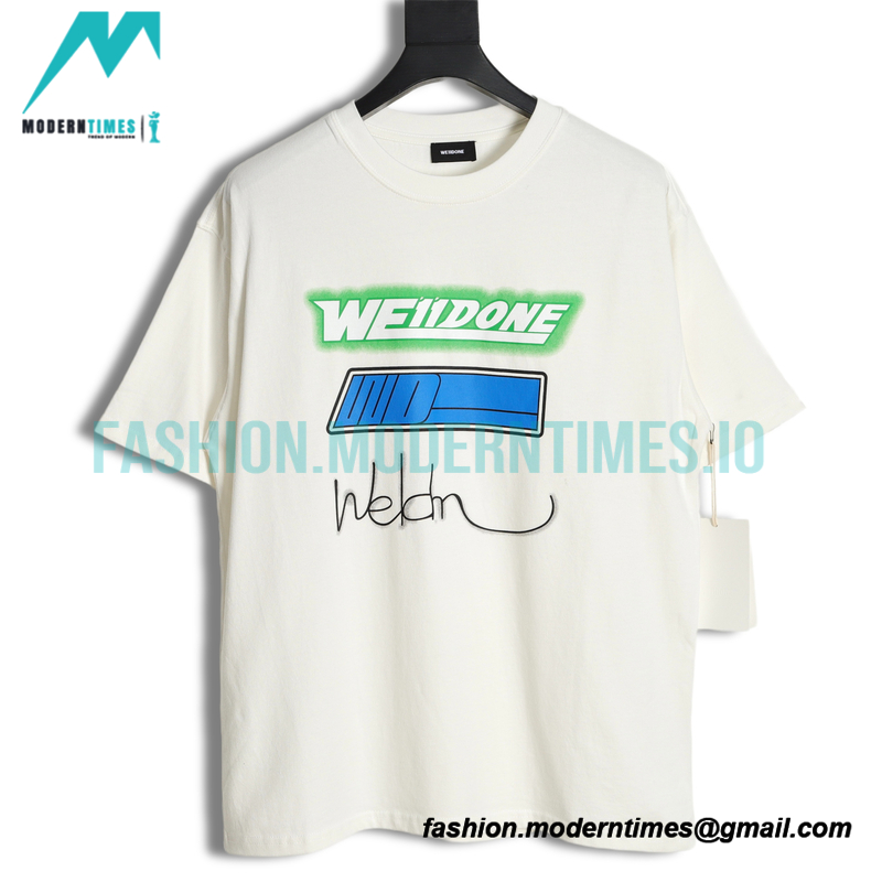 We11 Done - Signature Letter-printed Short-sleeved T-shirt