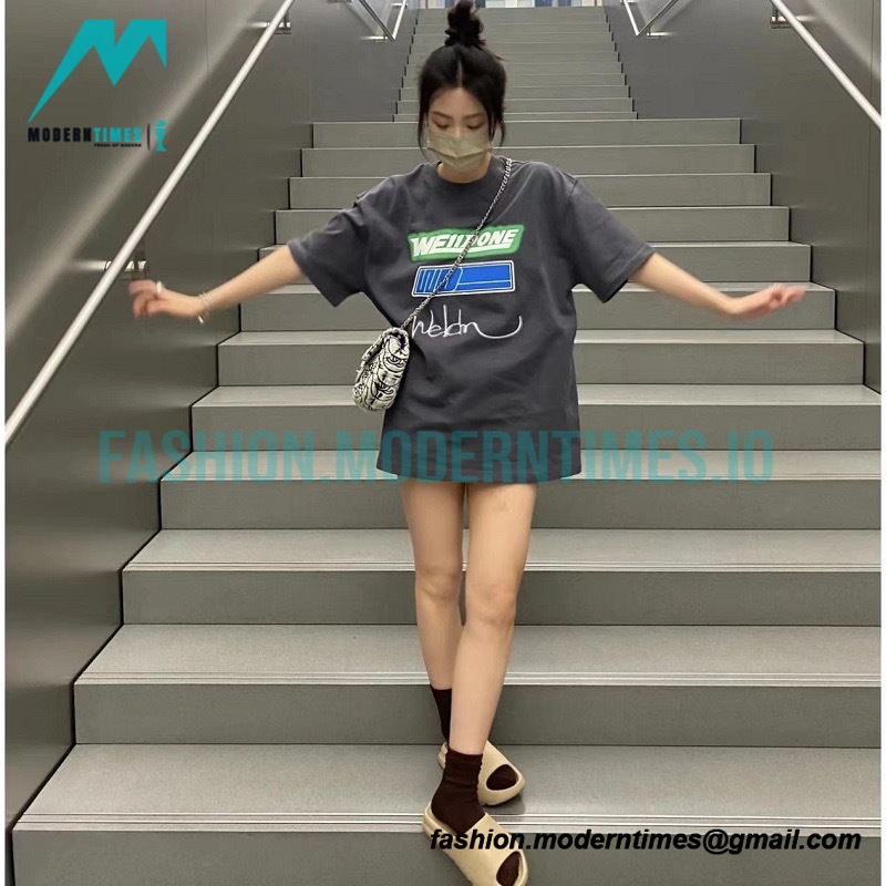 We11 Done - Signature Letter-printed Short-sleeved T-shirt