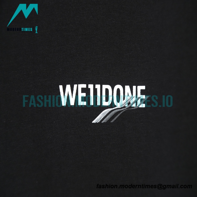 We11 Done - 23SS Rendered Slogan Short-sleeved T-shirt