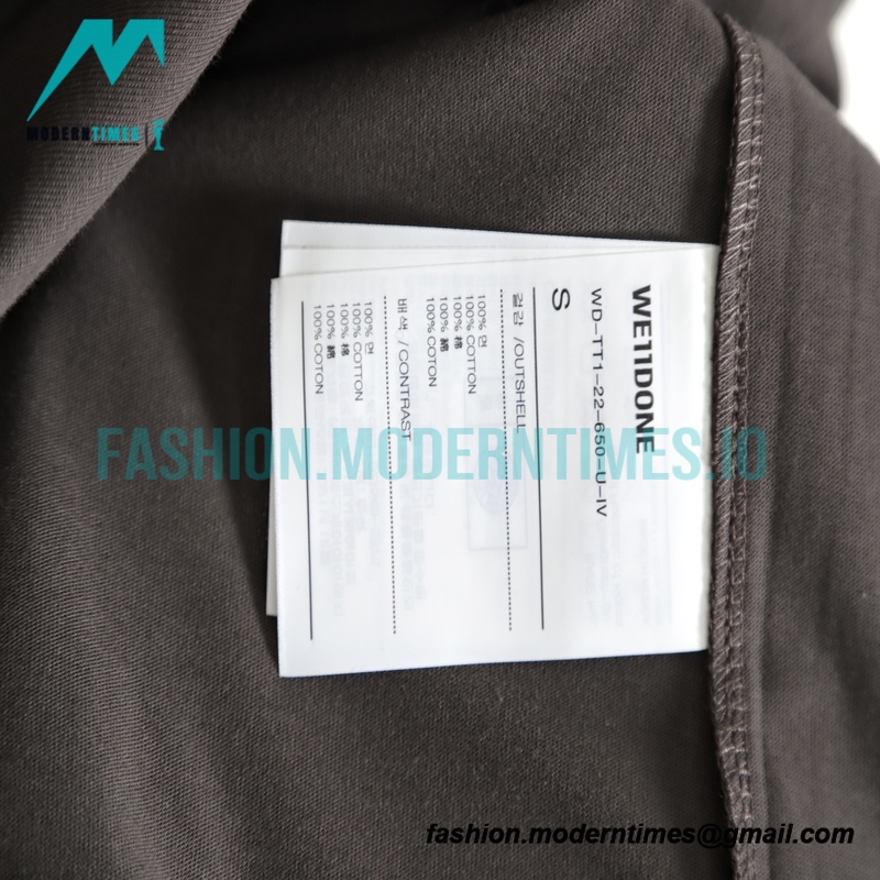 We11 Done - 23SS Rendered Slogan Short-sleeved T-shirt