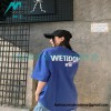 We11 Done - 23SS Rendered Slogan Short-sleeved T-shirt