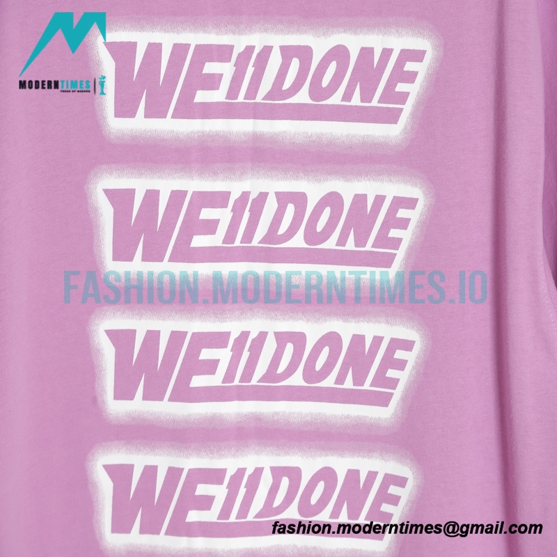 We11 Done - Back Bullet Screen Print Short-sleeved T-shirt