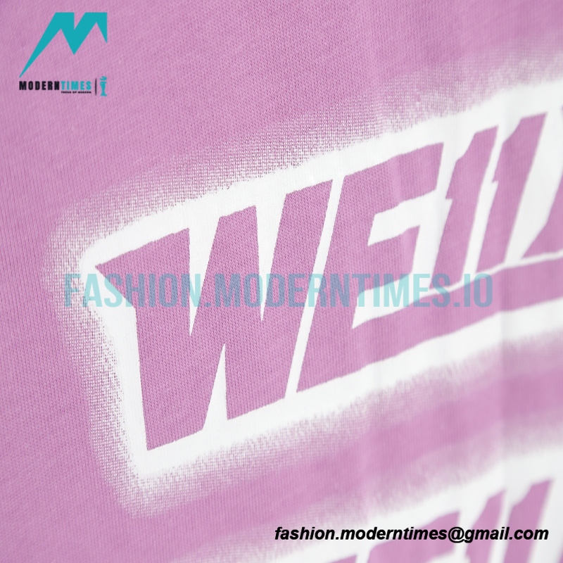 We11 Done - Back Bullet Screen Print Short-sleeved T-shirt