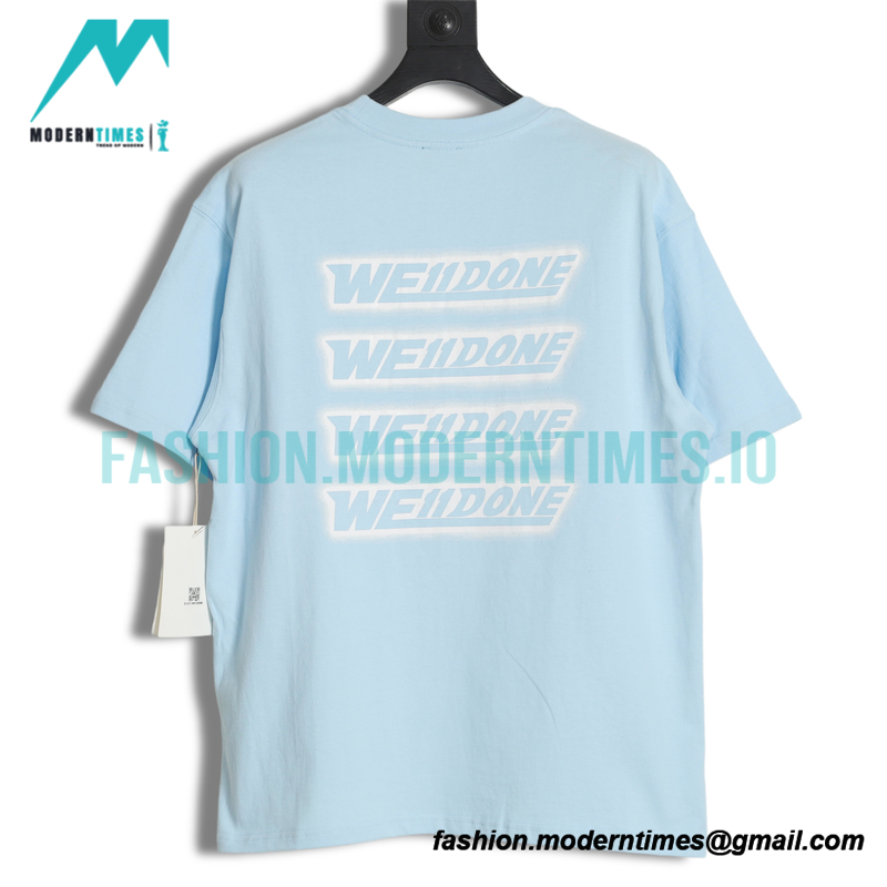 We11 Done - Back Bullet Screen Print Short-sleeved T-shirt