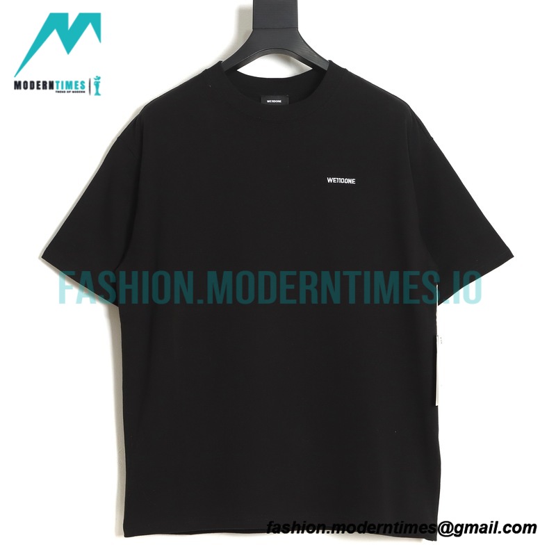We11 Done - Small Letter-embroidered Short-sleeved T-shirt