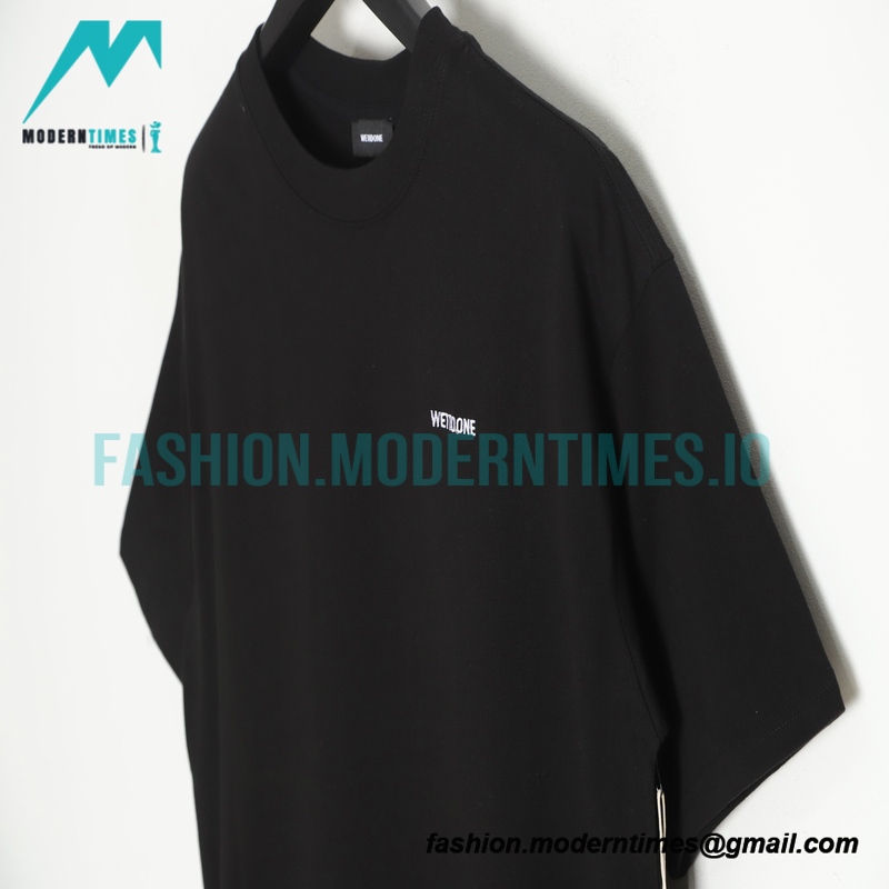 We11 Done - Small Letter-embroidered Short-sleeved T-shirt
