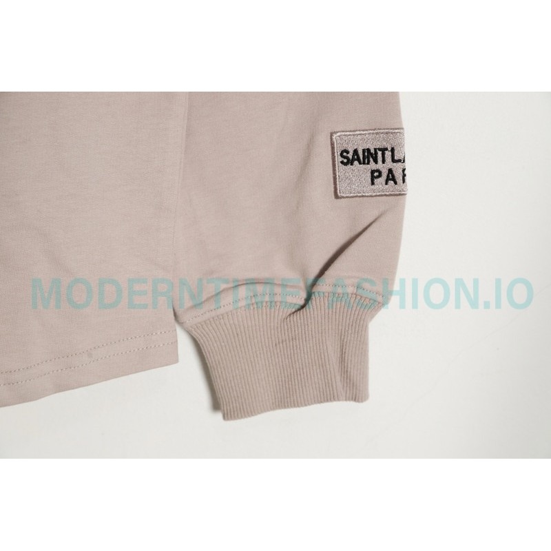 Saint Laurent Paris - Basic Letter Embroidered Logo Hoodie