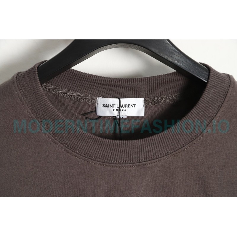 Saint Laurent Paris - Basic Letter Embroidered Logo Hoodie