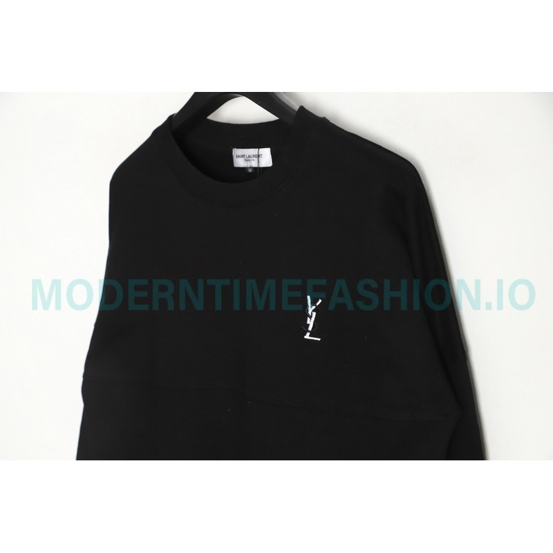 Saint Laurent Paris - Basic Letter Embroidered Logo Hoodie