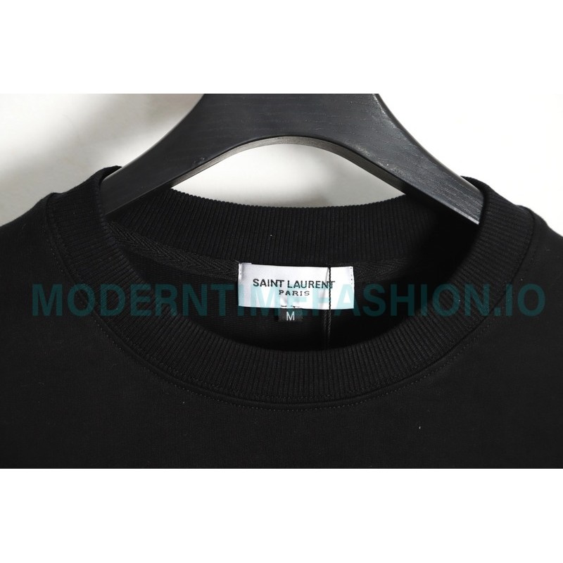 Saint Laurent Paris - Basic Letter Embroidered Logo Hoodie
