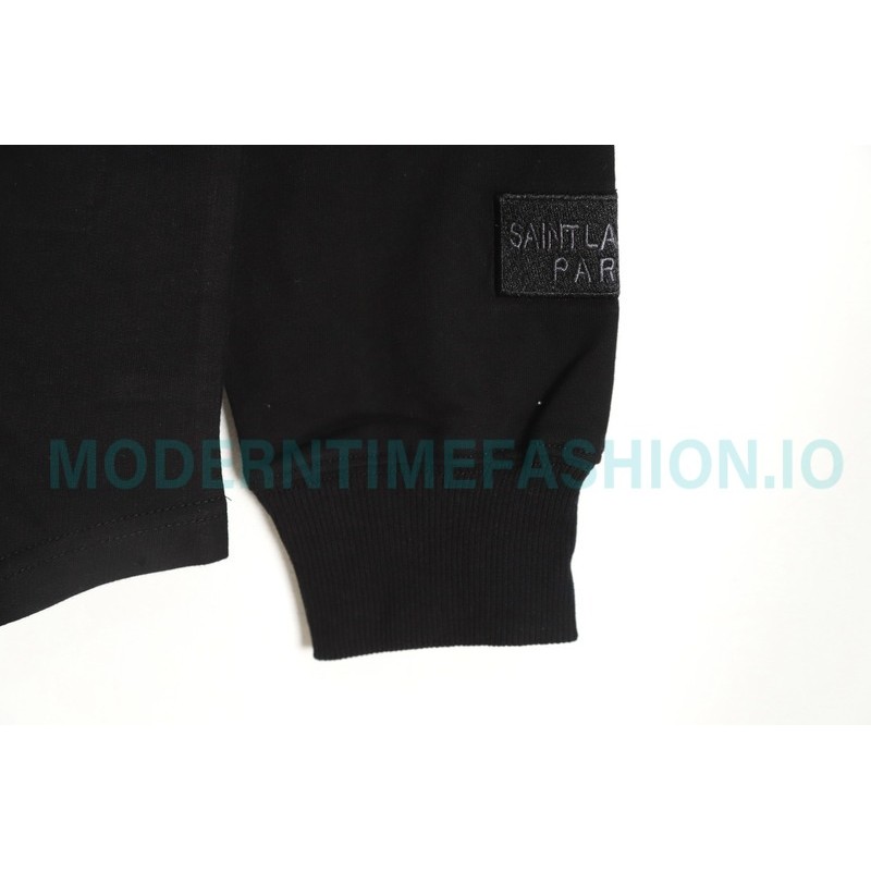 Saint Laurent Paris - Basic Letter Embroidered Logo Hoodie