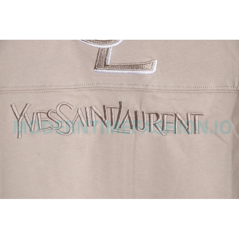 Saint Laurent Paris - Basic Letter Embroidered Logo Hoodie