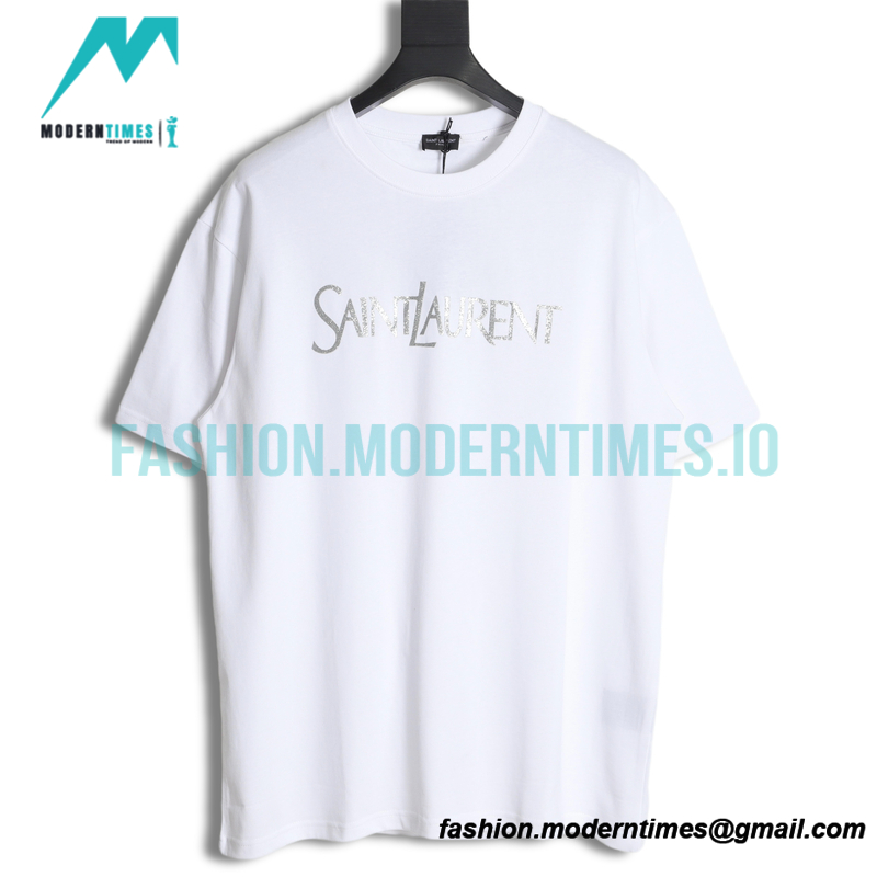 Saint Laurent - 23FW Lettered Print Short-sleeved T-shirt