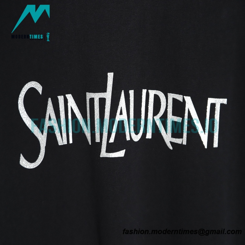 Saint Laurent - 23FW Lettered Print Short-sleeved T-shirt