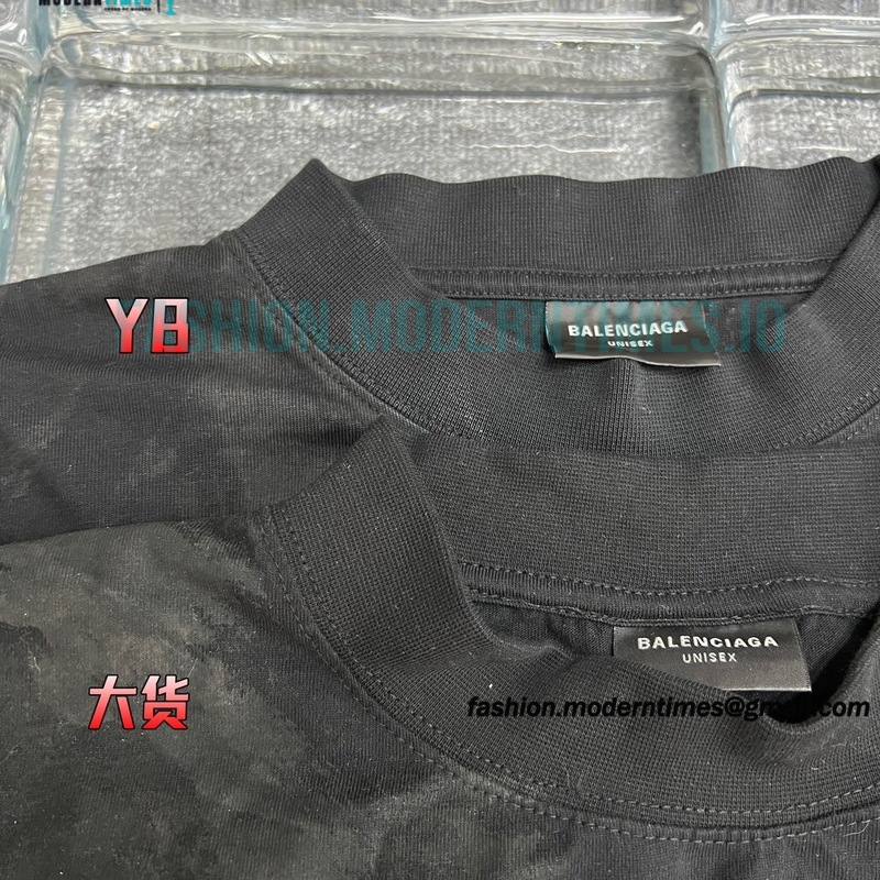 Balenciaga - 23FW Mud Dyed Sanskrit Base Long Sleeve T-shirt
