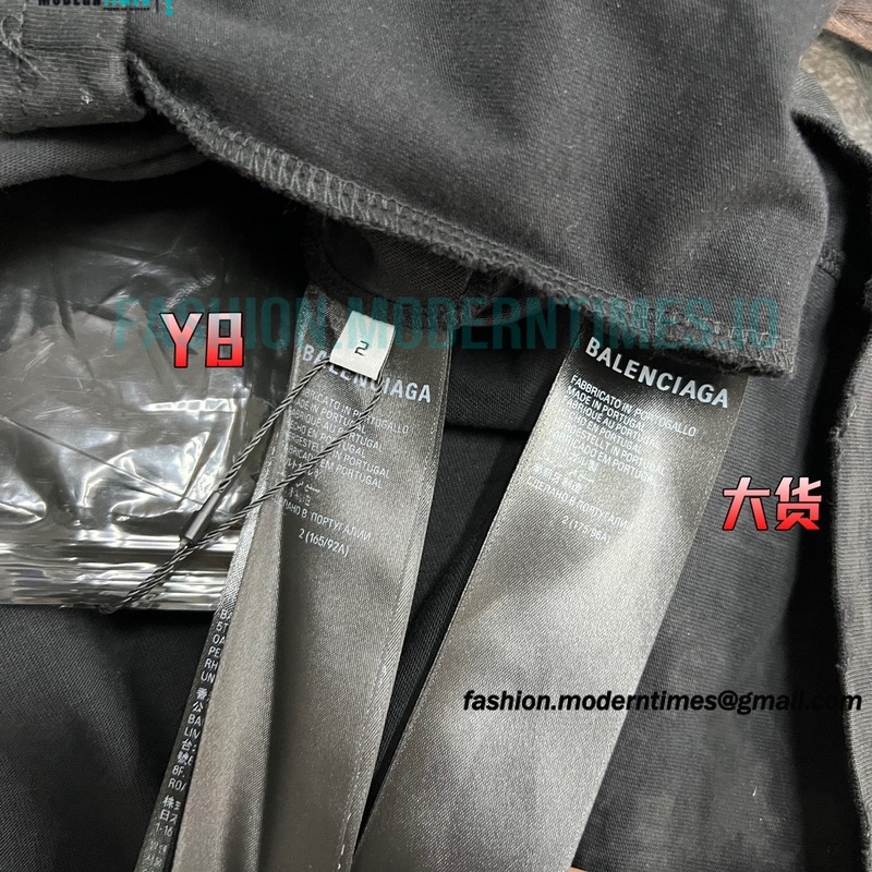 Balenciaga - 23FW Mud Dyed Sanskrit Base Long Sleeve T-shirt