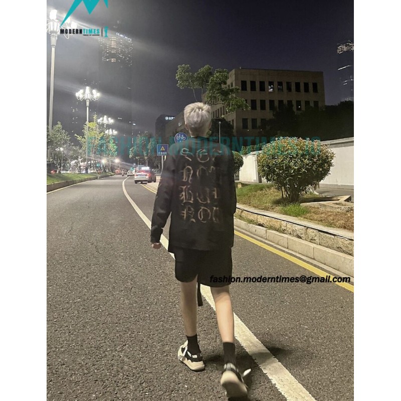 Balenciaga - 23FW Mud Dyed Sanskrit Base Long Sleeve T-shirt