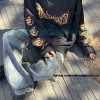 Balenciaga - 23FW Mud Dyed Sanskrit Base Long Sleeve T-shirt